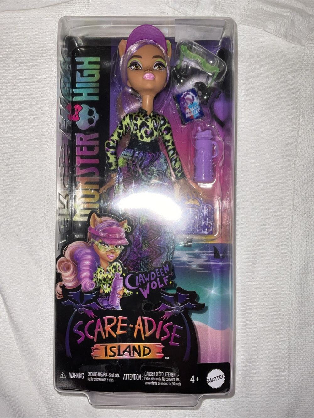NEW NIB Mattel Monster High Scare-Adise Island Clawdeen Wolf Doll 2023